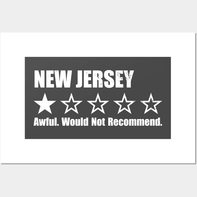 New Jersey One Star Review Wall Art by Rad Love